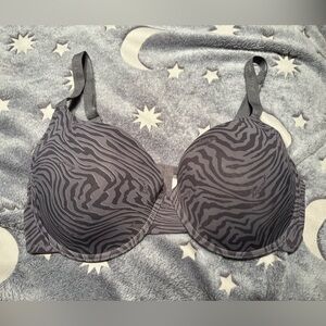 Juicy Couture Gray Zebra Print Bra 40D